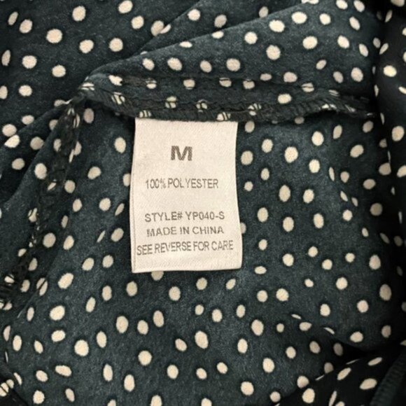 Audrey 3 Plus 1 Green Polka Dot Jumpsuit Size M | Wide Leg Tie Front - Picture 12 of 15